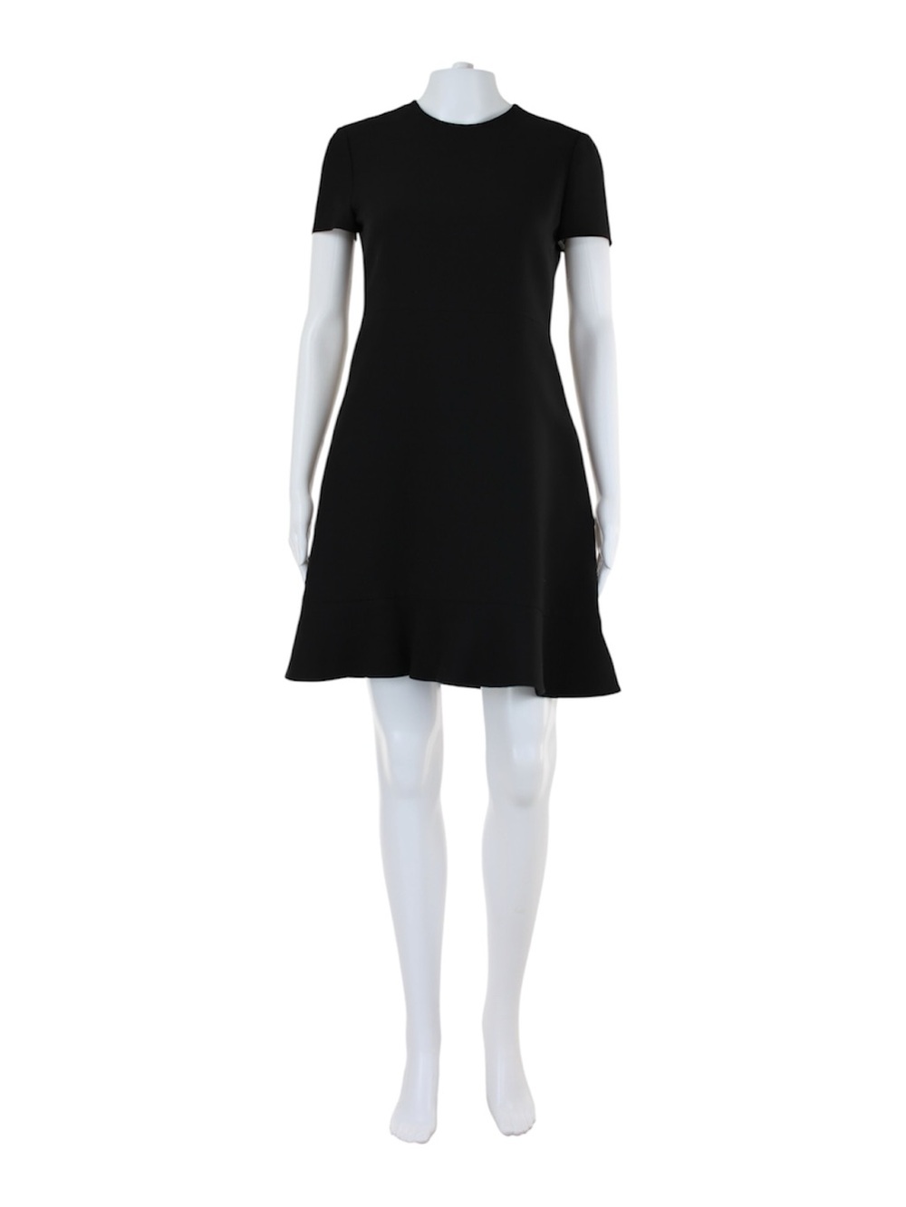 Valentino Black Short-Sleeve Mini Dress